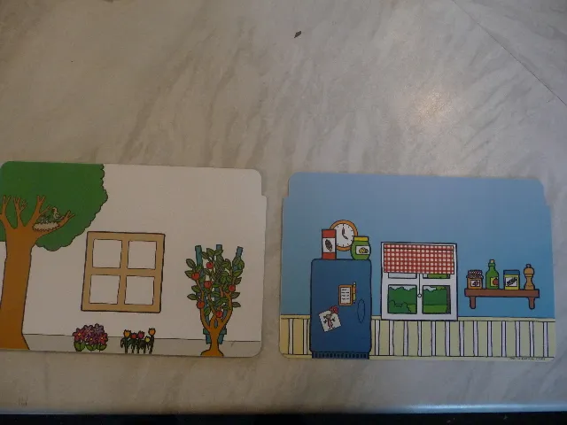 Plastic Backdrop - Outside Tree and Flowers / Kitchen