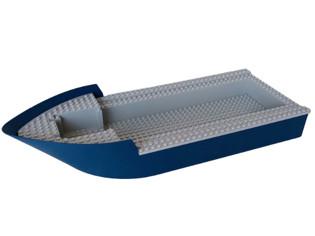 Boat, Hull Giant Bow 50 x 20 x 7 with Light Bluish Gray Top (4245 / 4264)
