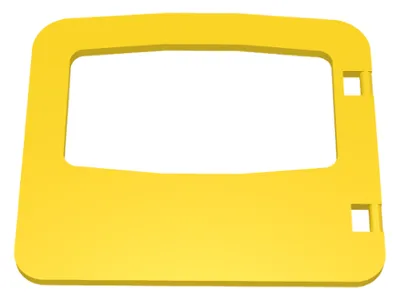 Duplo Door / Window Pane 1 x 4 x 3 with Single Pane and Interior Top Clip