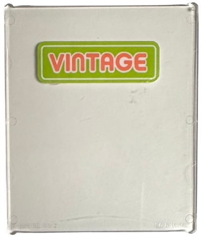 Glass for Window 1 x 6 x 6 Flat Front with Lime Green Sign with Coral 'VINTAGE' Pattern (Sticker) - Set 42614