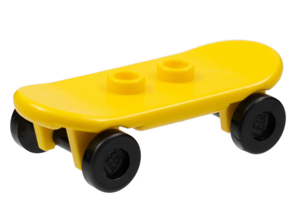 Minifigure, Utensil Skateboard Deck with Black Wheels (42511 / 2496)