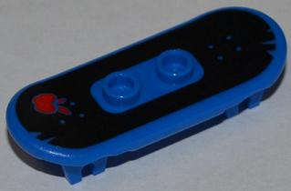 Minifigure, Utensil Skateboard Deck with Red Apple Pattern (Sticker)