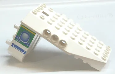 Aircraft Fuselage Aft Section Angular Bottom 6 x 10 x 5 with Blue and Green Door Pattern on Both Sides (Stickers) - Set 4620