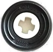 Technic Bush 1/2 Smooth with Black Tire 14mm D. x 4mm Smooth Small Single with Number Embossed on Side (4265c / 59895)