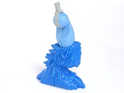 Galidor Limb Leg Nepol with Blue Fur and Foot and Light Gray Rotation Joint Pin