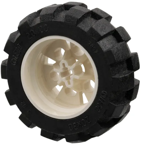 Wheel 20 x 30 Technic with Black Tire 20 x 30 Solid Balloon (4266 / 2857)