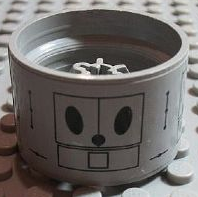 Wheel 20 x 30 Technic with Black Dots and Rectangle Outline Pattern on Both Sides (Stickers) - Set 7470