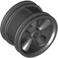 Wheel 30.4mm D. x 20mm with No Pin Holes and 5 Large Spokes