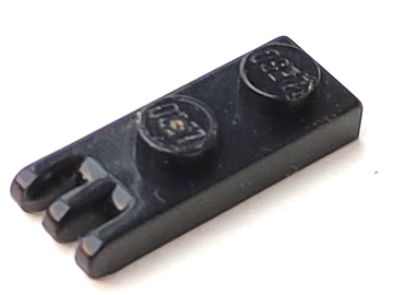 Hinge Plate 1 x 2 with 3 Fingers on End - Solid Studs