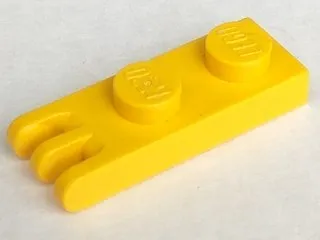 Hinge Plate 1 x 2 with 3 Fingers on End - Solid Studs