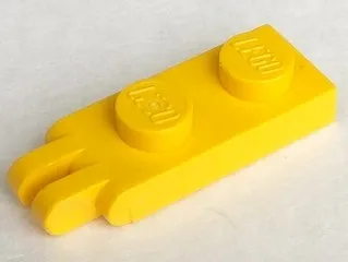 Hinge Plate 1 x 2 with 2 Fingers on End - Solid Studs