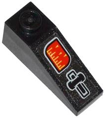 Slope 33 3 x 1 with Red Gauge and Black Lever Pattern (Sticker) - Set 76000