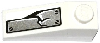 Slope 33 3 x 1 with Cracked Armor Plate Pattern (Sticker) - Set 70737