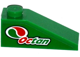 Slope 33 3 x 1 with Octan Logo Pattern Model Left Side (Sticker) - Set 60115
