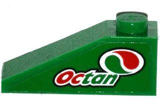 Slope 33 3 x 1 with Octan Logo Pattern Model Right Side (Sticker) - Set 60115