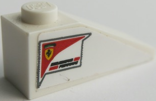 Slope 33 3 x 1 with Ferrari Logo and 'SCUDERIA FERRARI' Pattern on Both Sides (Stickers) - Set 75879