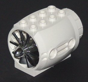 Engine, Large with Chrome Silver Center (43121 / x577)