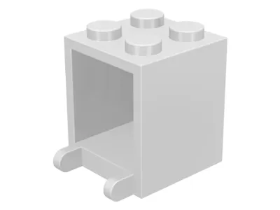 Container, Box 2 x 2 x 2 - Solid Studs