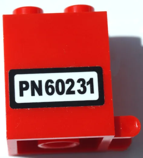 Container, Box 2 x 2 x 2 with 'PN60231' Pattern (Sticker) - Set 60231