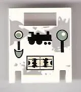 Container, Box 2 x 2 x 2 Door with Slot with Locomotive Controls Pattern