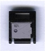 Container, Box 2 x 2 x 2 Door with Slot with Locker 101 Pattern (Sticker) - Set 6396