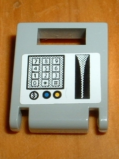 Container, Box 2 x 2 x 2 Door with Slot with Keypad and Card Swipe Pattern (Sticker) - Set 1376