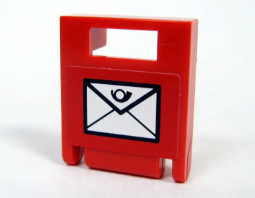 Container, Box 2 x 2 x 2 Door with Slot with Mail Envelope Pattern (Sticker) - Set 7731