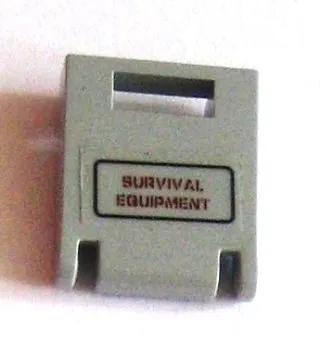 Container, Box 2 x 2 x 2 Door with Slot with 'SURVIVAL EQUIPMENT' Pattern (Sticker) - Set 7477