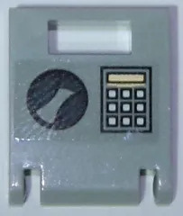 Container, Box 2 x 2 x 2 Door with Slot with Handle and Keypad (Square Buttons) Pattern (Sticker) - Set 60137