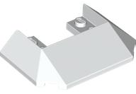 Wedge 6 x 4 Cutout (Train Roof) with 9 Large Bottom Tubes