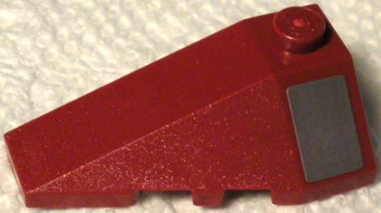 Wedge 4 x 2 Triple Left with Dark Bluish Gray Rectangle Pattern (Sticker) - Set 75312