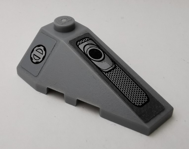 Wedge 4 x 2 Triple Right with Vents Pattern (Stickers) - Set 75910