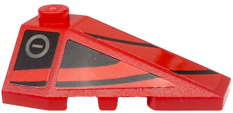 Wedge 4 x 2 Triple Right with Black Stripes and Fuel Filler Cap Pattern (Stickers) - Set 76916