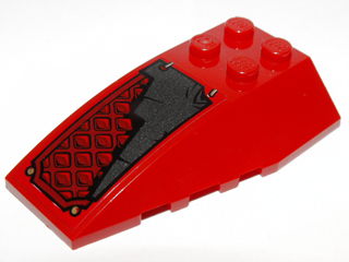 Wedge 6 x 4 Triple Curved with Diamond Sheet Metal and Armor Plate Pattern (Sticker) - Set 9448