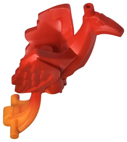 Phoenix with Marbled Orange Tail Feathers Pattern (HP Fawkes)