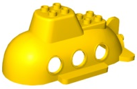 Duplo Submarine Hull 6 x 10 x 3 1/2 Top Section