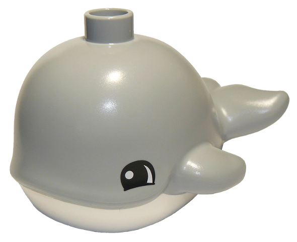 Duplo Whale Baby with White Base