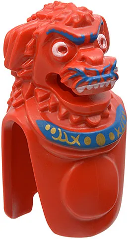 Creature Head and Torso - Lion-Dog with Jun-Chi Pattern