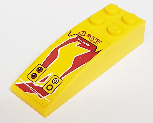 Slope, Curved 6 x 2 with 'Boost Volatile' / 'R Scanner' Pattern (Sticker) - Set 8113