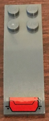 Slope, Curved 6 x 2 with Red Air Intake Pattern (Sticker) - Set 76127