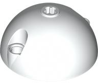 Cylinder Hemisphere 5 x 5, Axle Hole in Center and 2 Pin Holes