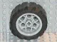 Wheel 30.4mm D. x 20mm with 3 Pin Holes with Black Tire 43.2 x 22 H (44292 / 44308)