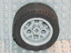 Wheel 30.4mm D. x 20mm with 3 Pin Holes with Black Tire 43.2 x 22 ZR (44292 / 44309)