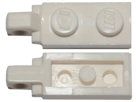 Hinge Plate 1 x 2 Locking with 1 Finger on End with Bottom Groove