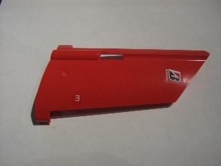 Technic, Panel Fairing #20 Large Long, Small Hole, Side A with 'E' and Bridgestone Logo Pattern (Stickers) - Set 8386