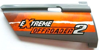 Technic, Panel Fairing #21 Large Long, Small Hole, Side B with 'EXTREME OFFROADER 2' Pattern (Sticker) - Set 8297