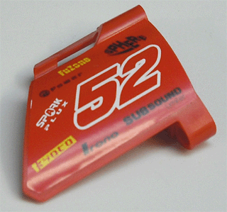 Technic, Panel Fairing #22 Large Short, Small Hole, Side A with Number 52 and Sponsor Logos Pattern (Sticker) - Set 8167