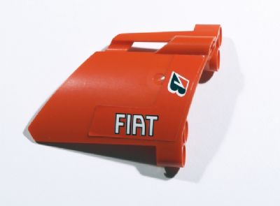 Technic, Panel Fairing #22 Large Short, Small Hole, Side A with Bridgestone and Fiat Logos Pattern (Sticker) - Set 8674