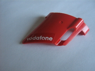 Technic, Panel Fairing #23 Large Short, Small Hole, Side B with 'vodafone' Pattern (Sticker) - Set 8386