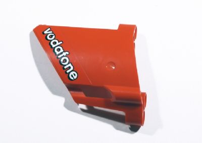 Technic, Panel Fairing #23 Large Short, Small Hole, Side B with 'vodafone' Pattern (Sticker) - Set 8674